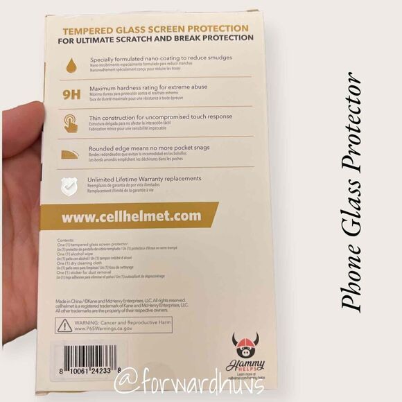 CellHelmet Tempered Glass Screen Protector for Apple 5.4” 12 & 13 Mini - Picture 6 of 6